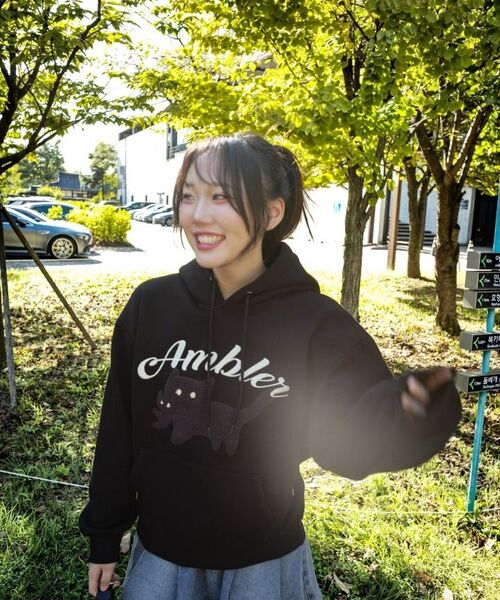 ambler(エムブラー)の「ブラックキャット 男女共用 フードパーカー AHP1114 (ブラック)(パーカー・レディース・その他・S/M/L)」の18枚目の写真