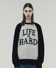 MOHAIR JACQUARD SWEATER CREAM (VH2DFUK604A)