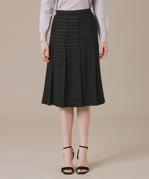 MACKINTOSH LONDON(マッキントッシュ ロンドン)の「ツイードタックスカート(スカート・レディース・ブラック・36/38)」の4枚目の写真