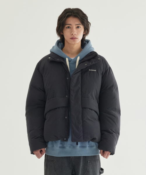 COVERNAT(カバーナット)の「ノンキルティングショートパファー ブラック(ダウンジャケット/コート・レディース・その他・XL/XS/XXL/S/M/L)」の1枚目の写真