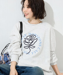 FREAK'S STORE | 限定展開　バラ コード刺繍 × サークル ロゴ プリント スウェット(スウェット)
