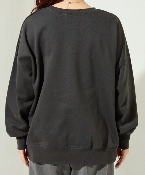 FREAK'S STORE(フリークスストア)の「限定展開 バラ コード刺繍 × サークル ロゴ プリント スウェット(スウェット・レディース・ブルー/スミクロ/ナチュラル/ライトグレー・フリ-)」の22枚目の写真