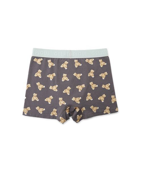 gelato pique(ジェラートピケ)の「【HOMME】ベア柄ボクサーパンツ(ボクサーパンツ・メンズ・ダークグレー・L/M)」の4枚目の写真