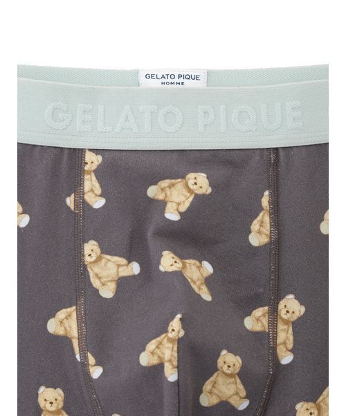 gelato pique(ジェラートピケ)の「【HOMME】ベア柄ボクサーパンツ(ボクサーパンツ・メンズ・ダークグレー・L/M)」の5枚目の写真