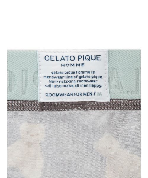 gelato pique(ジェラートピケ)の「【HOMME】ベア柄ボクサーパンツ(ボクサーパンツ・メンズ・ダークグレー・L/M)」の8枚目の写真