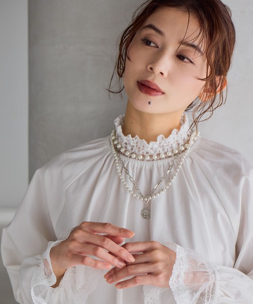 studio CLIP(スタディオクリップ)の「パールコイン3セットネックレス(ネックレス・レディース・その他2/その他1・FREE)」の2枚目の写真