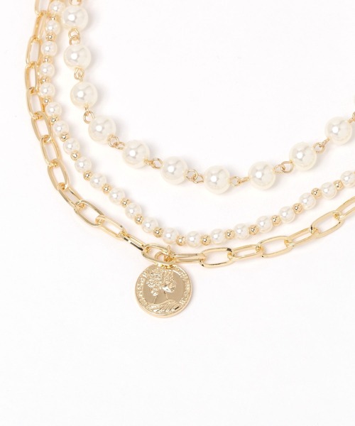 studio CLIP(スタディオクリップ)の「パールコイン3セットネックレス(ネックレス・レディース・その他2/その他1・FREE)」の12枚目の写真