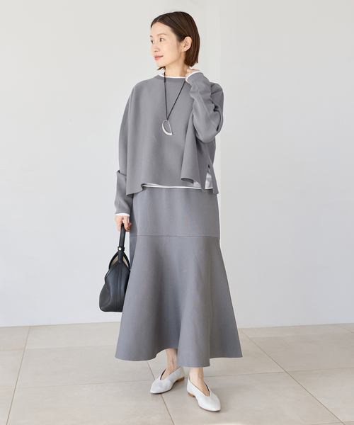 IENA（イエナ）の「《新色/追加》ファインコットンスムースプルオーバー（ニット/セーター・レディース・チャコールグレー/ホワイト/ピンク・FREE）」の14枚目の写真