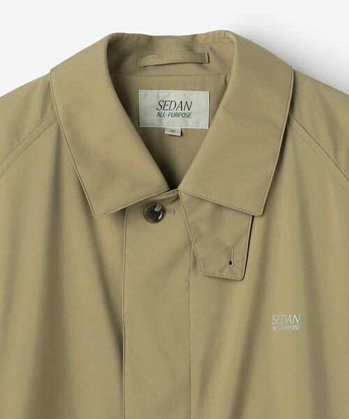 SEDAN ALL-PURPOSE（セダンオールパーパス）の「SEDAN ALL-PURPOSE | ナイロン クラシックバルカラーコート MEN（ステンカラーコート・メンズ・カーキ/ブラック・L/XL）」の5枚目の写真
