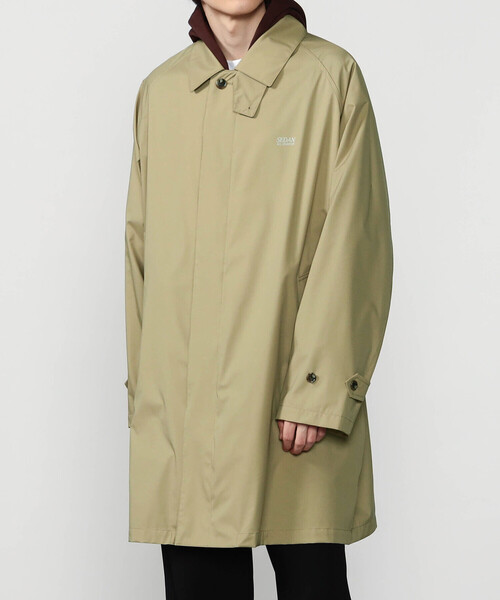 SEDAN ALL-PURPOSE（セダンオールパーパス）の「SEDAN ALL-PURPOSE | ナイロン クラシックバルカラーコート MEN（ステンカラーコート・メンズ・カーキ/ブラック・L/XL）」の15枚目の写真