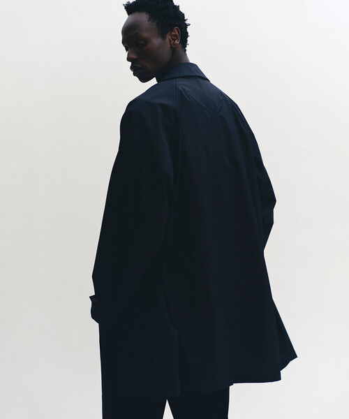 SEDAN ALL-PURPOSE（セダンオールパーパス）の「SEDAN ALL-PURPOSE | ナイロン クラシックバルカラーコート MEN（ステンカラーコート・メンズ・カーキ/ブラック・L/XL）」の17枚目の写真