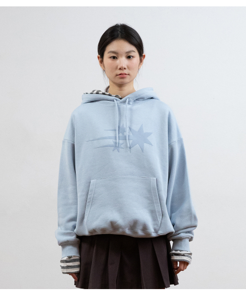 3STAR HOODIE_LIGHT BLUE(NG2GSUM400A)（パーカー）｜NICE GHOST CLUB