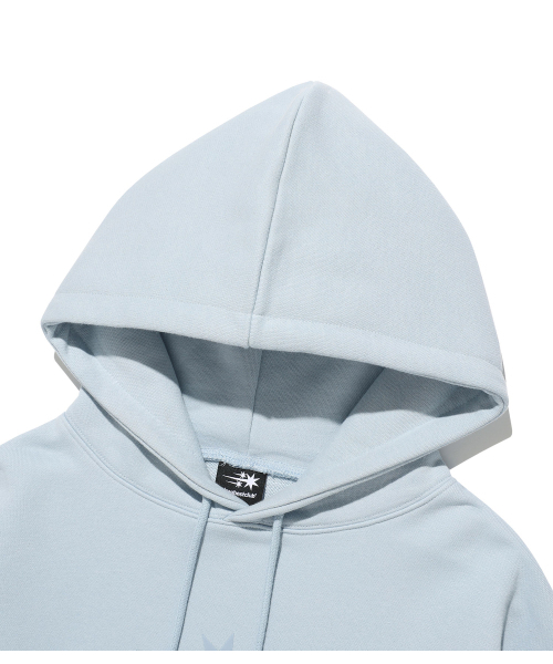NICE GHOST CLUB（ナイスゴーストクラブ）の「3STAR HOODIE_LIGHT BLUE(NG2GSUM400A)（パーカー・レディース・スカイブルー・SMALL/MEDIUM/LARGE）」の4枚目の写真