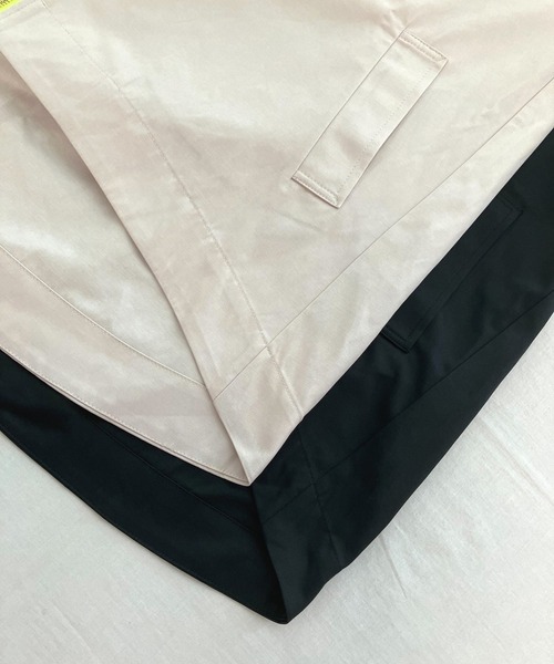 Q（キュー）の「バックテープラインブルゾン（ブルゾン・レディース・ベージュ/ブラック・MEDIUM）」の11枚目の写真