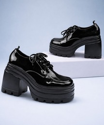 MAISON SELECT（メゾンセレクト）の「1D71-SZ 厚底 レースアップシューズ ボリュームソール チャンキーヒール（ブーツ）」