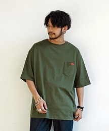 【Leyline】ビッグシルエットポケットTシャツ/bs pocket tee