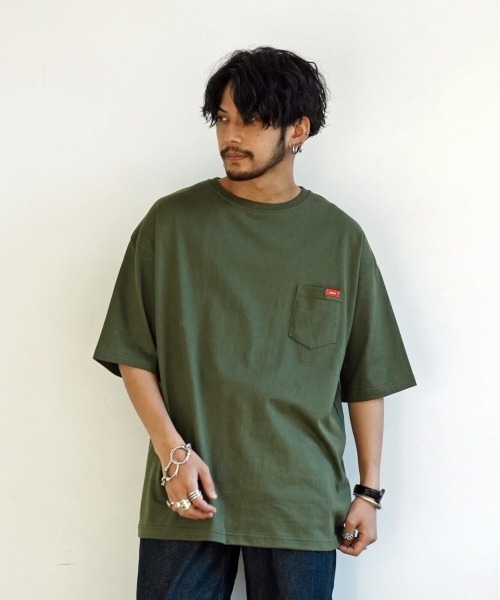Leyline(レイライン)の「【Leyline】ビッグシルエットポケットTシャツ/bs pocket tee(Tシャツ/カットソー・メンズ・ブラック/カーキ/ベージュ/ホワイト・M/L/XL)」の4枚目の写真