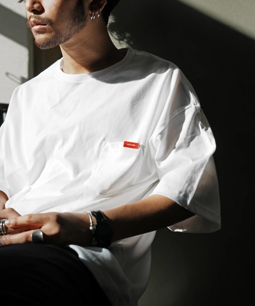 Leyline(レイライン)の「【Leyline】ビッグシルエットポケットTシャツ/bs pocket tee(Tシャツ/カットソー・メンズ・ブラック/カーキ/ベージュ/ホワイト・M/L/XL)」の10枚目の写真
