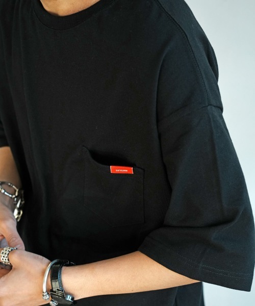Leyline(レイライン)の「【Leyline】ビッグシルエットポケットTシャツ/bs pocket tee(Tシャツ/カットソー・メンズ・ブラック/カーキ/ベージュ/ホワイト・M/L/XL)」の12枚目の写真