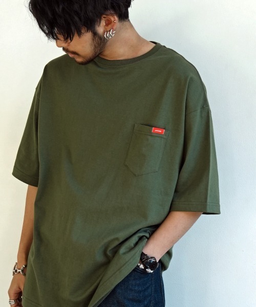 Leyline(レイライン)の「【Leyline】ビッグシルエットポケットTシャツ/bs pocket tee(Tシャツ/カットソー・メンズ・ブラック/カーキ/ベージュ/ホワイト・M/L/XL)」の5枚目の写真