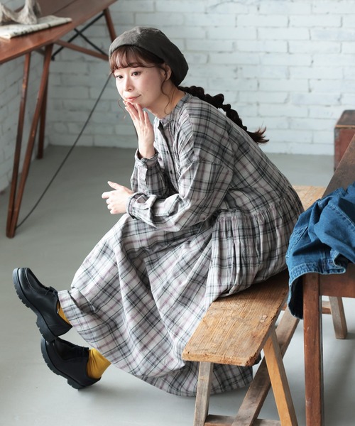わがまま別注」はちみつ堂の甘さひかえめチェックなワンピース