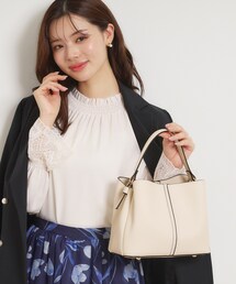 couture brooch | 2wayレザー調ハンドバッグ(ショルダーバッグ)