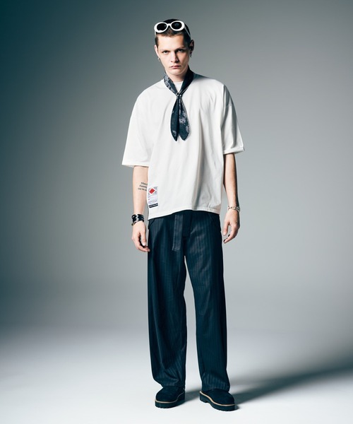 glamb(グラム)の「Barrel Belt Slacks / バレルベルトスラックス(スラックス・メンズ・ブラウン/ブラック/グレー・S/M/L)」の7枚目の写真