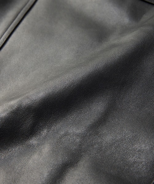 Lee(リー)の「Wrangler/ラングラー 24MJZ LEATHER【ゴートレザー】/ジャケット(その他アウター・メンズ・ブラック・SMALL/MEDIUM/LARGE/X-LARGE)」の15枚目の写真