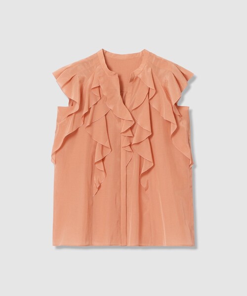 ANAYI(アナイ)の「ライトローンラッフル ブラウス(シャツ/ブラウス・レディース・ホワイト/ミント/ネイビー/コーラル・38/36)」の4枚目の写真