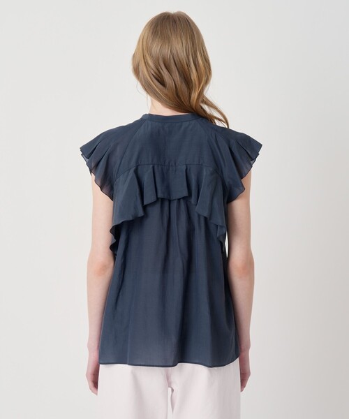 ANAYI(アナイ)の「ライトローンラッフル ブラウス(シャツ/ブラウス・レディース・ホワイト/ミント/ネイビー/コーラル・38/36)」の7枚目の写真