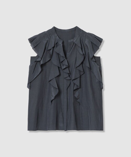 ANAYI(アナイ)の「ライトローンラッフル ブラウス(シャツ/ブラウス・レディース・ホワイト/ミント/ネイビー/コーラル・38/36)」の17枚目の写真