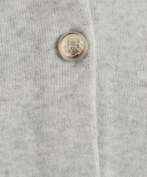 ITS'DEMO（イッツデモ）の「【花粉防止／手洗い可】ニットジャケット（ノーカラージャケット・レディース・グレー/アイボリー/ブラック/ピンク・00）」の7枚目の写真
