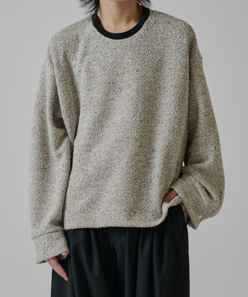 Lui's(ルイス)の「ブークレーカフスプルオーバー(Tシャツ/カットソー・メンズ・ブラック/ホワイト/ネイビー・FREE)」の1枚目の写真