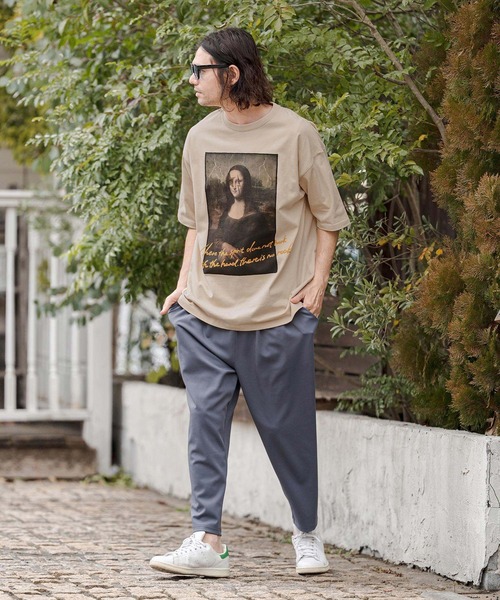 CAMBIO(カンビオ)の「mt10263- ビッグシルエットプリントT(Mona Lisa) Tシャツ(CASD-169)(Tシャツ/カットソー・メンズ・ホワイト/セージグリーン/サンドベージュ・XL/L/M/S)」の19枚目の写真