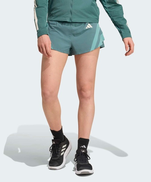 adidas(アディダス)の「ADIZERO A SHT W / ハーフパンツ / アディダス adidas(その他パンツ・レディース・グリーン・SMALL/MEDIUM/M2/LARGE/X-LARGE/XS2)」の1枚目の写真