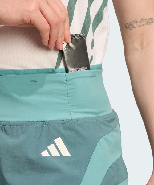 adidas(アディダス)の「ADIZERO A SHT W / ハーフパンツ / アディダス adidas(その他パンツ・レディース・グリーン・SMALL/MEDIUM/M2/LARGE/X-LARGE/XS2)」の3枚目の写真