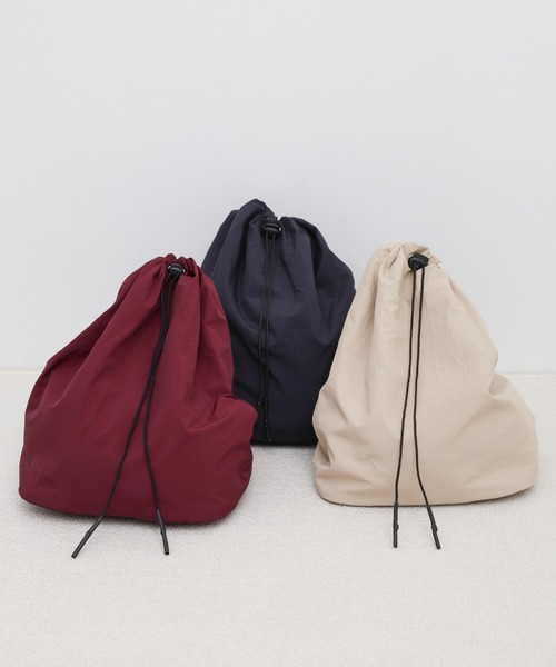 select MOCA（セレクトモカ）の「ワンショルダーナイロンバッグ（バックパック/リュック・レディース・ネイビー/ベージュ/ボルドー・FREE）」の12枚目の写真