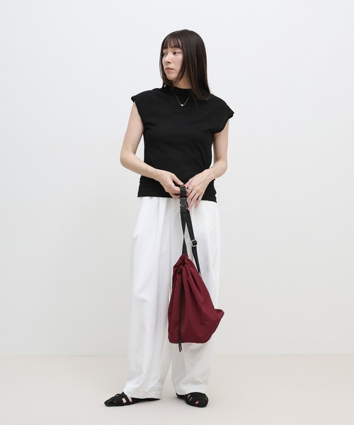 select MOCA（セレクトモカ）の「ワンショルダーナイロンバッグ（バックパック/リュック・レディース・ネイビー/ベージュ/ボルドー・FREE）」の22枚目の写真