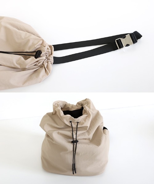 select MOCA（セレクトモカ）の「ワンショルダーナイロンバッグ（バックパック/リュック・レディース・ネイビー/ベージュ/ボルドー・FREE）」の19枚目の写真