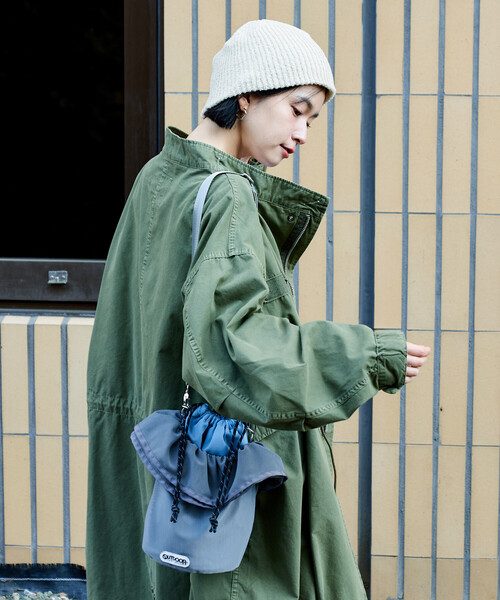 FREAK'S STORE(フリークスストア)の「M-65 フェード加工 ロング モッズコート(モッズコート・レディース・ピンク/ブルー/オリーブ/ブラック・フリ-)」の10枚目の写真