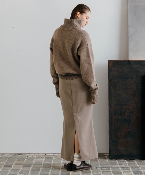 CREDONA（クレドナ）の「WOOL DRIVERS KNIT/ウールドライバーズニット（ニット/セーター・レディース・ベージュ/アイボリー・FREE）」の13枚目の写真