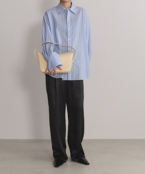 ADAM ET ROPE'（アダムエロペ）の「【PFT】Flap medium Bag（ショルダーバッグ・レディース・ブラック/クリーム・FREE）」の13枚目の写真