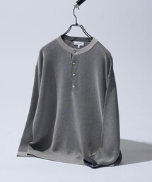 ABAHOUSE | リブニット ヘンリーネック プルオーバー(ニット/セーター)