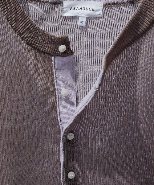 ABAHOUSE（アバハウス）の「リブニット ヘンリーネック プルオーバー（ニット/セーター・メンズ・ブラック/ライトブラウン/グレー・46/48）」の18枚目の写真