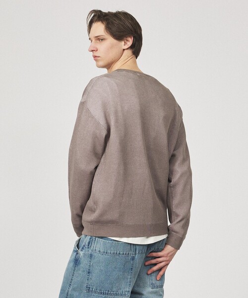 ABAHOUSE（アバハウス）の「リブニット ヘンリーネック プルオーバー（ニット/セーター・メンズ・ブラック/ライトブラウン/グレー・46/48）」の21枚目の写真