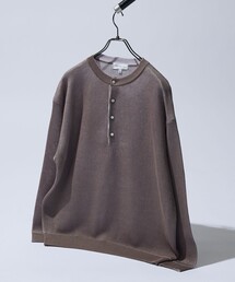 ABAHOUSE（アバハウス）の「リブニット ヘンリーネック プルオーバー（ニット/セーター）」