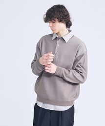 ABAHOUSE（アバハウス）の「リブニット ヘンリーネック プルオーバー（ニット/セーター）」