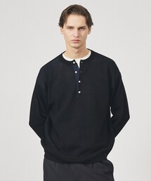 ABAHOUSE（アバハウス）の「リブニット ヘンリーネック プルオーバー（ニット/セーター）」