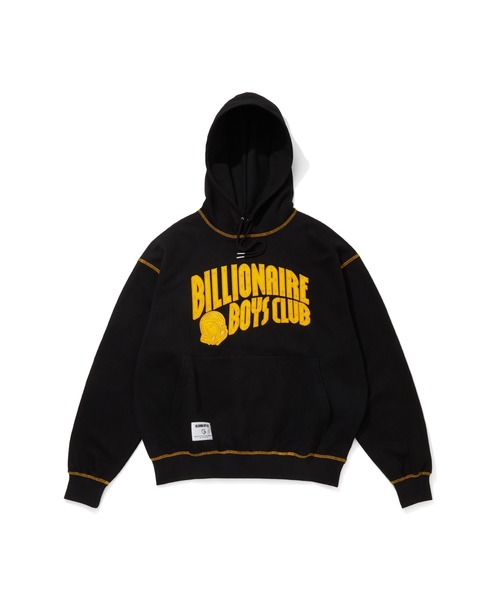 BILLIONAIRE BOYS CLUB（ビリオネア・ボーイズ・クラブ）の「FELT LOGO HOODIE ARCH LOGO（パーカー・メンズ・ネイビー/ブラック/アッシュグレー・X-LARGE/LARGE）」の2枚目の写真