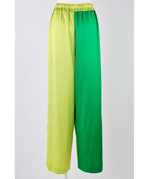 ENFOLD（エンフォルド）の「ミッションサテン カラーブロックPT（その他パンツ・レディース・グリーン・36）」の3枚目の写真